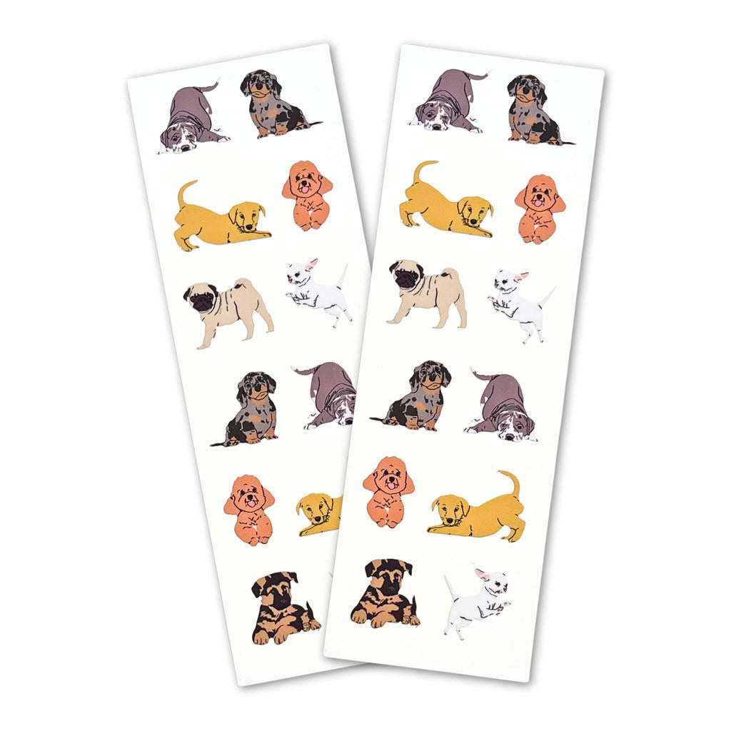 Micro Puppies Vintage Inspired Stickers