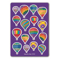 Rainbow Patterned Hot Air Balloons, Vinyl, Rainbow, Glossy, Geometric