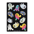 Novelty Sheet Ghosts Sticker Sheet, Vinyl, Glossy, Halloween, Spooky, Nostalgia