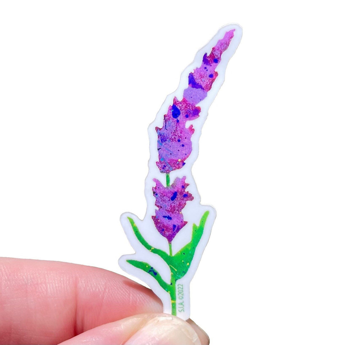 Splatter Paint Lavender Vinyl Sticker