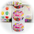 I Love Stickers Circle Collage Sticker