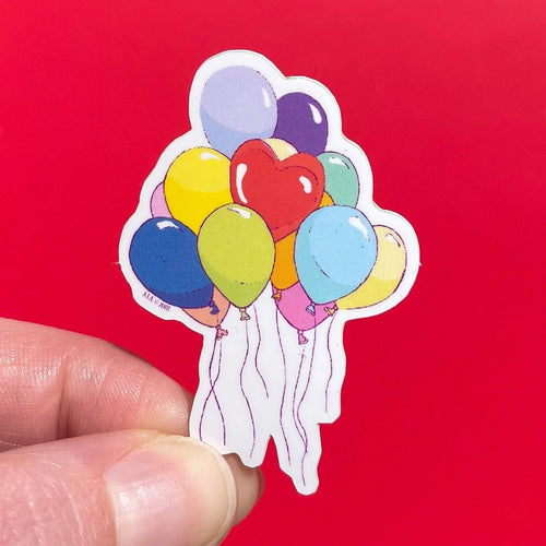 Bouquet of Bright Balloons Sticker