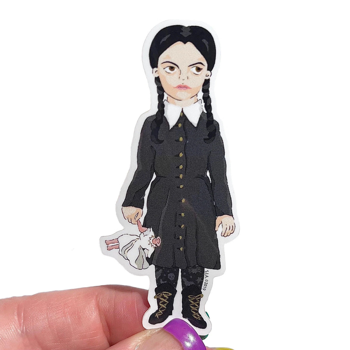 Wednesday Addams Vinyl Sticker