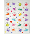 Vintage Hallmark Praise and Affirmation Rainbow Hard Candy Sticker Sheet, Food, Dessert, Sweets