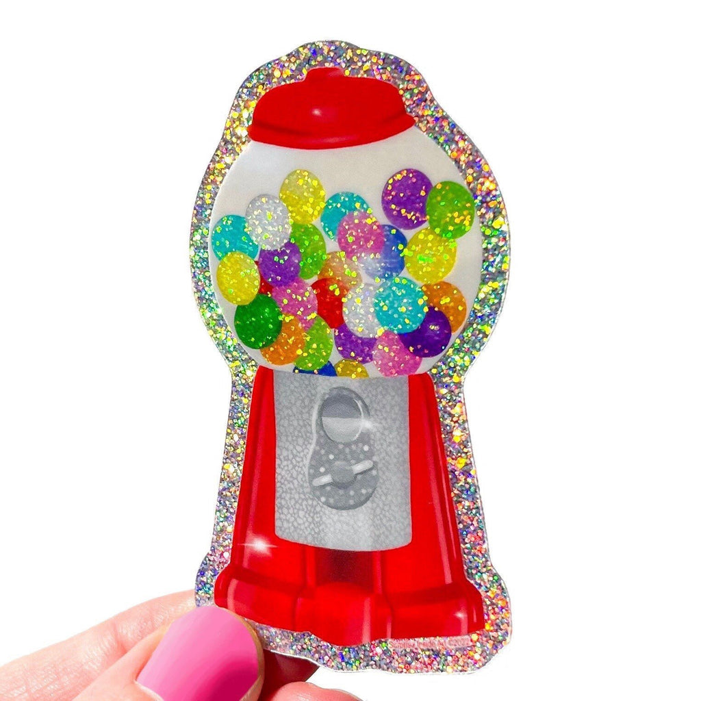 Fairydust Sparkle Vinyl Gumball Machine Sticker, candy, gum, rainbow, glitter