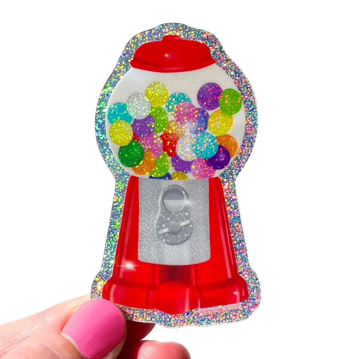 Fairydust Sparkle Vinyl Gumball Machine Sticker, candy, gum, rainbow, glitter