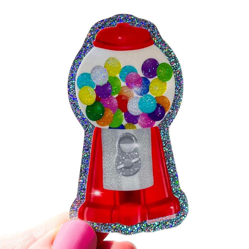Fairydust Sparkle Vinyl Gumball Machine Sticker, candy, gum, rainbow, glitter