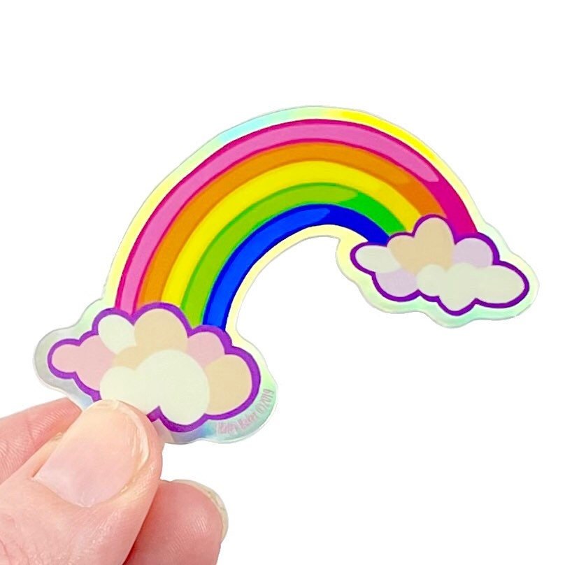 Holographic Rainbow Vinyl Stickers